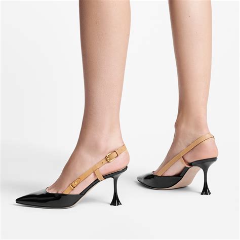 louis vuitton pump with leather strap|louis vuitton slingback pumps.